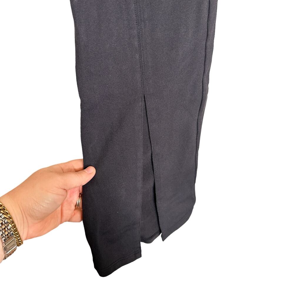 Alo Yoga Airbrush High Waist Flutter Flare Split Legging Pant Black Small - Picture 8 of 15